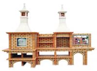 Ref. 331 - 414 cm x 69 cm and 69 cm x 304 cm, LxWxH | Grill 60 cm x 40 cm, LxW | 2200 kg